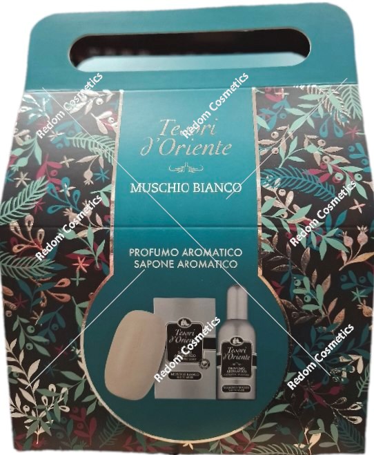 Tesori d’Oriente Muschio Bianco zestaw perfum + mydło w kostce