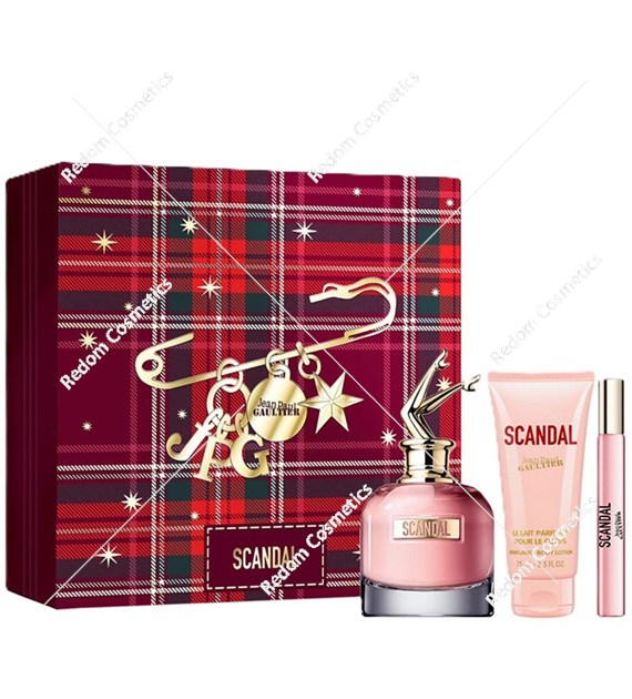 Jean Paul Gaultier Scandal woda perfumowana dla kobiet 80 ml + woda perfumowana 10 ml + balsam do ciała 75 ml