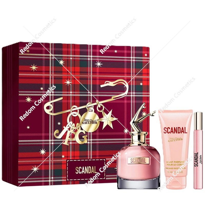 Jean Paul Gaultier Scandal woda perfumowana dla kobiet 80 ml + woda perfumowana 10 ml + balsam do ciała 75 ml