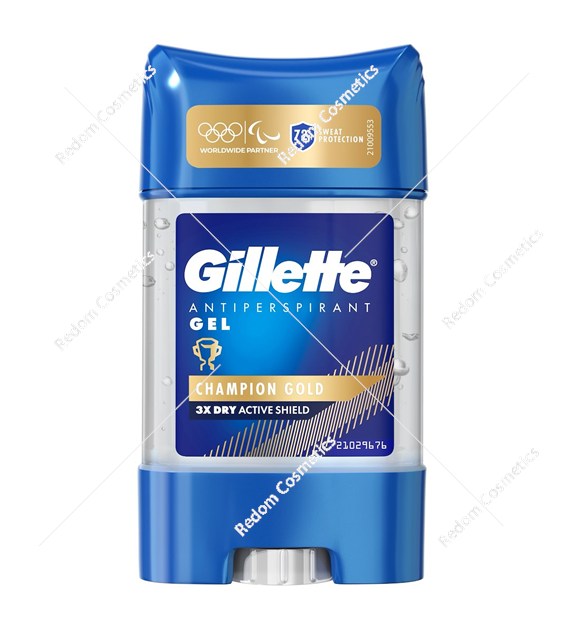 Gillette Clear Gel Champion Gold antyperspirant dla mężczyzn 70 ml