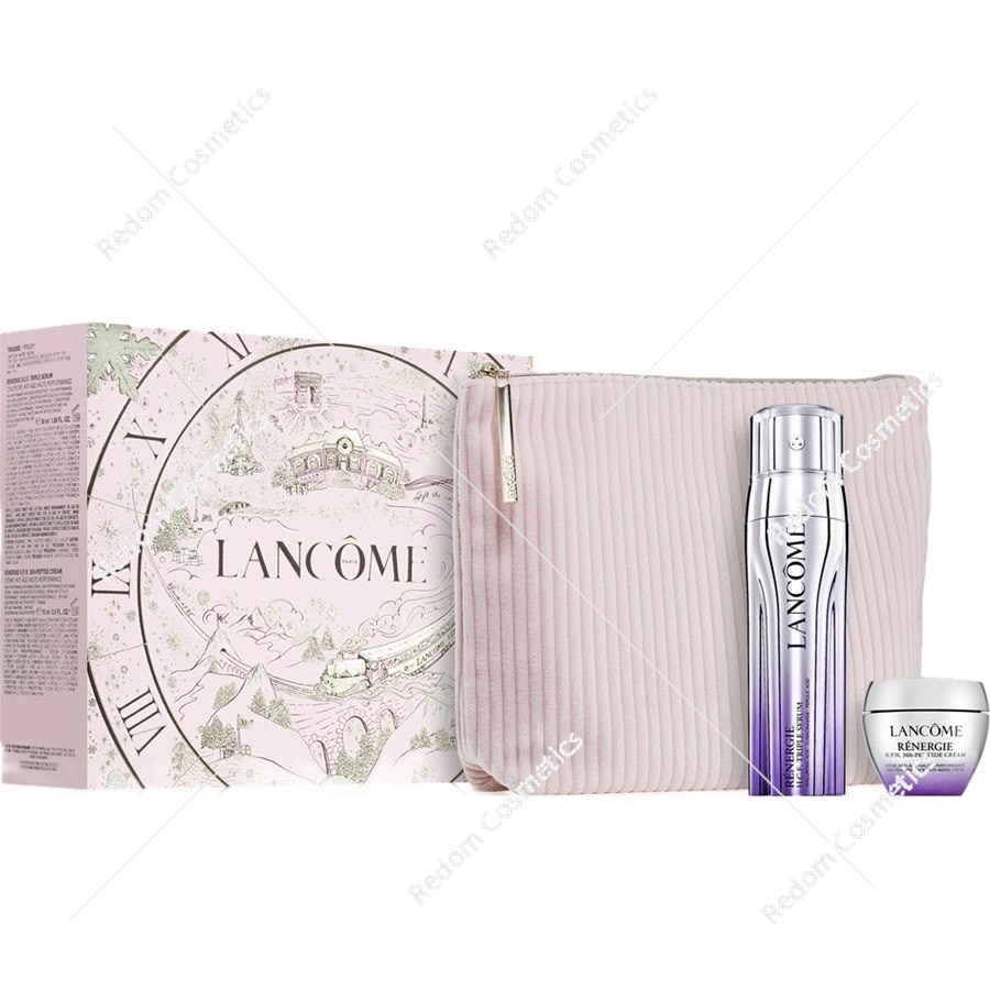 Lancome Rénergie H.C.F. Triple Serum do twarzy dla kobiet 50 ml + przeciwzmarszczkowy krem na dzień 15 ml + kosmetyczka