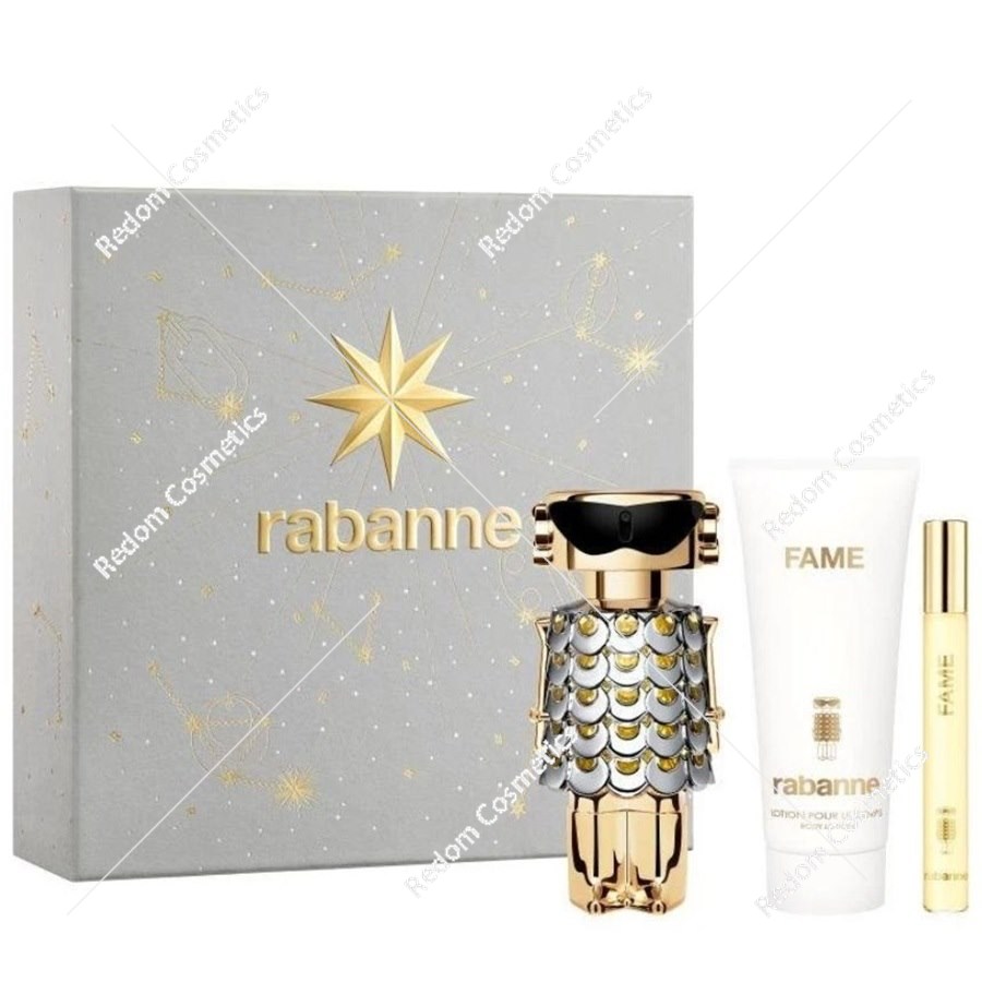 Paco Rabanne Fame woda perfumowana dla kobiet 80 ml + woda perfumowana 10 ml + balsam do ciała 100 ml
