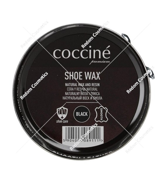 Coccine Shoe Wax Pasta Wosk do pielęgnacji butów skór licowych 40g Czarna