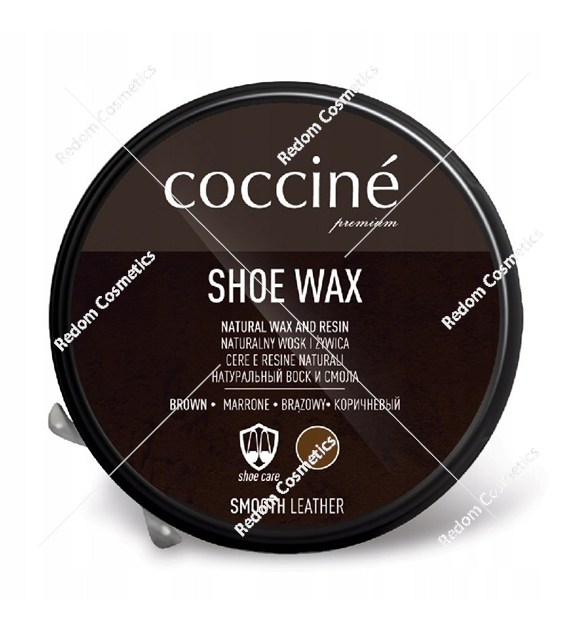 Coccine pasta do obuwia w puszce 40g brąz