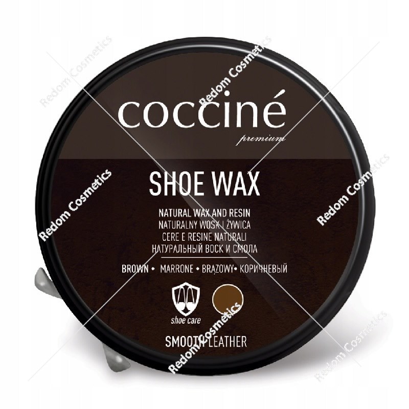 Coccine pasta do obuwia w puszce 40g brąz
