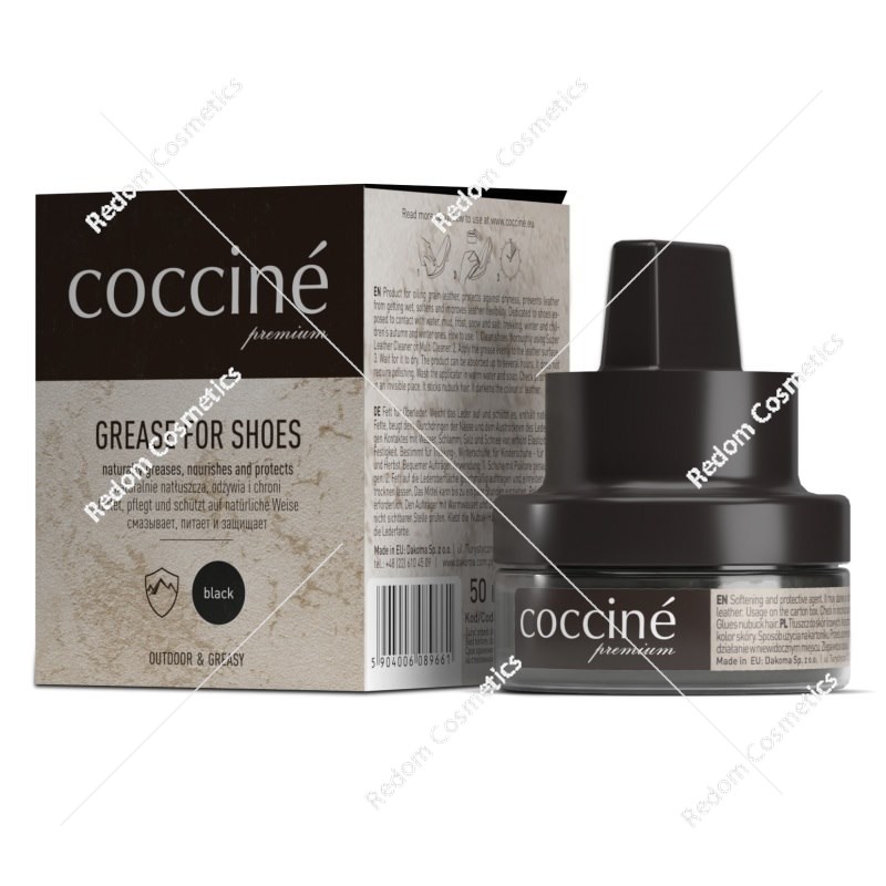 Coccine tłuszcz ochronny do butów 50 ml czarny