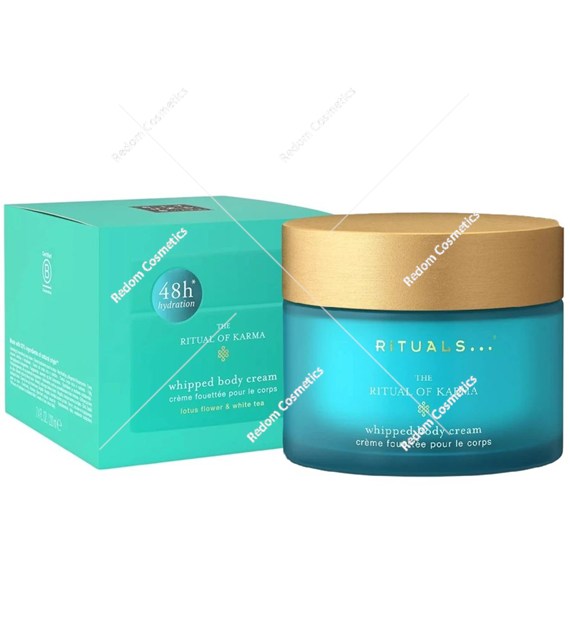 Rituals The Ritual of Karma Balsam Krem do ciała kwiat lotos i biała herbata 220 ml (szklane opakowanie)