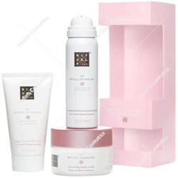 Rituals The Ritual Of Sakura Trial Set Pianka pod prysznic 50 ml + Peeling do ciała 125 ml + Krem do ciała 70 ml