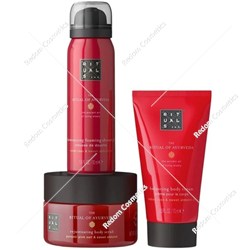 Rituals The Ritual Of Ayurveda Trial Set Pianka pod prysznic 50 ml + Krem do ciała 70 ml + Peeling do ciała 125 g