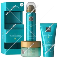 Zestaw Rituals The Ritual Of Karma Trial Set Żel pod prysznic 50 ml + Peeling do ciała 125 g + Krem do ciała 125 ml