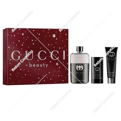 Gucci Guilty woda toaletowa dla mężczyzn 90 ml + żel pod prysznic 50 ml + dezodorant w sztyfcie 75ml