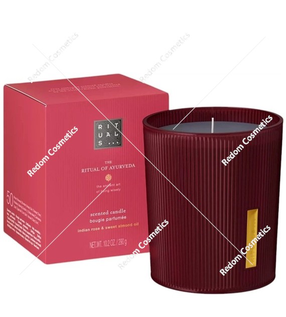 Rituals The Ritual of Ayurveda świeca zapachowa róża indyjska i olejek ze słodkich migdałów 290 ml
