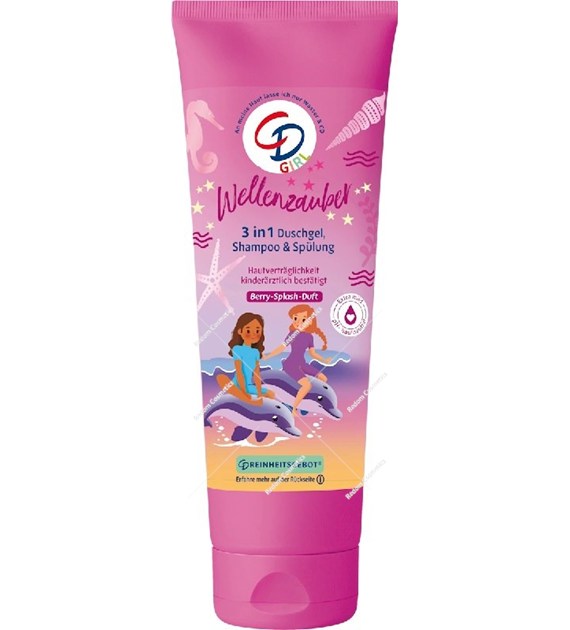 CD Wellenzauber Żel pod prysznic dla dzieci, szampon i odżywka 3w1 Girl 250 ml