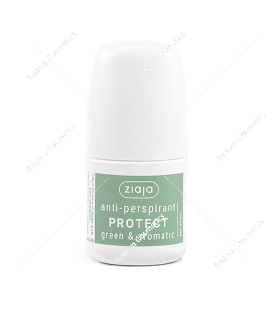 Ziaja antyperspirant w kulce protect greenl&aromatic 60 ml