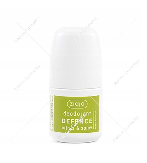Ziaja dezodorant w kulce defence citrus&spicy 60 ml