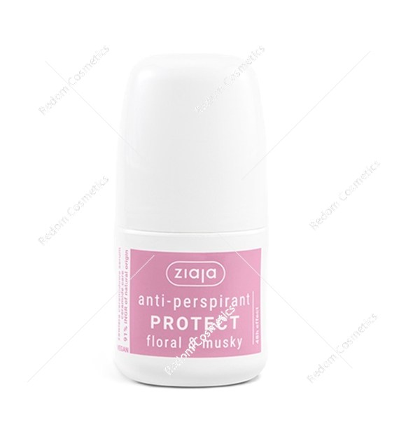 Ziaja antyperspirant w kulce protect floral&musky 60 ml