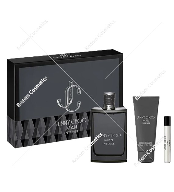 Jimmy Choo Man Intense woda toaletowa dla mężczyzn 100 ml + woda toaletowa 7,5 ml + zel pod prysznic 100 ml