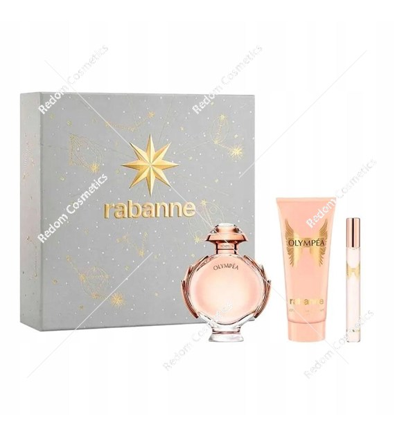 Paco Rabanne Olympea woda perfumowana dla kobiet 80 ml i+ woda perfumowana 10 ml + balsam do ciała 100 ml