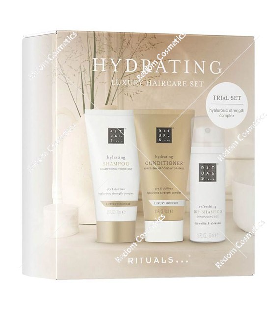 Rituals Hydrating Hair care zestaw miniatur 70ml + 70ml + 50ml