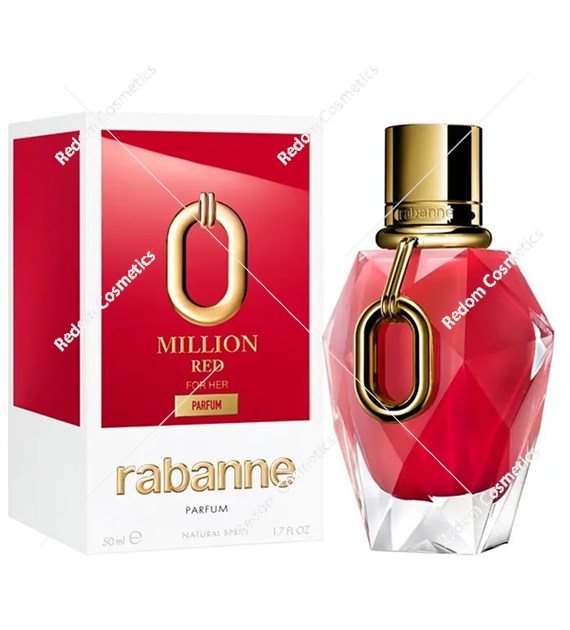 Rabanne Million Red for her Parfum dla kobiet 50 ml