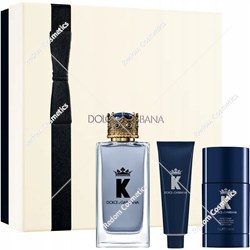 Dolce & Gabbana K woda toaletowa dla mężczyzn 100 ml + dezodorant w sztyfcie 75g + żel pod prysznic 50 ml