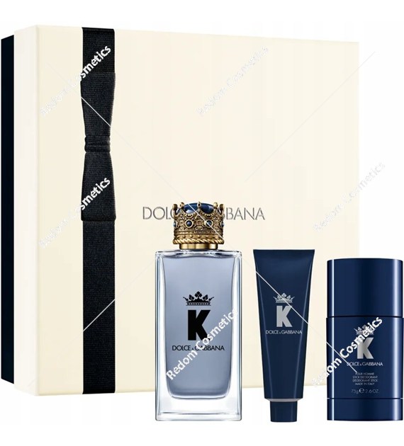 Dolce & Gabbana K woda toaletowa dla mężczyzn 100 ml + dezodorant w sztyfcie 75g + żel pod prysznic 50 ml