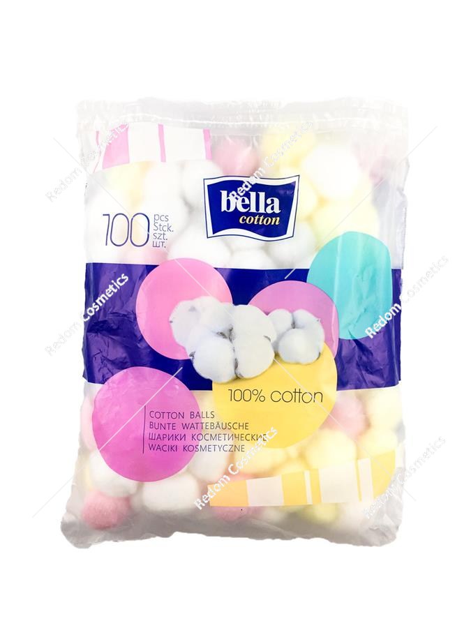 Bella kolorowe waciki kosmetyczne 100szt