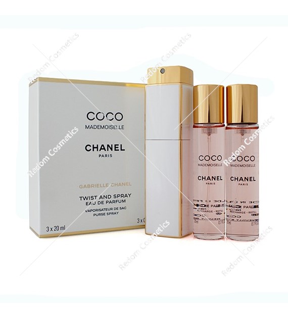 Chanel Coco Mademoiselle woda perfumowana 3 x 20 ml spray