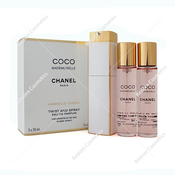 Chanel Coco Mademoiselle woda perfumowana 3 x 20 ml spray