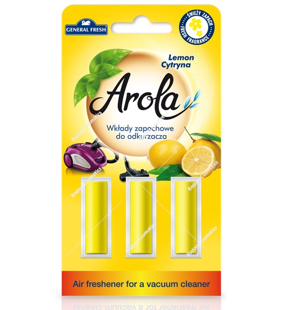 General Fresh Arola wkłady zapachowe do odkurzacza Cytryna 3 sztuki