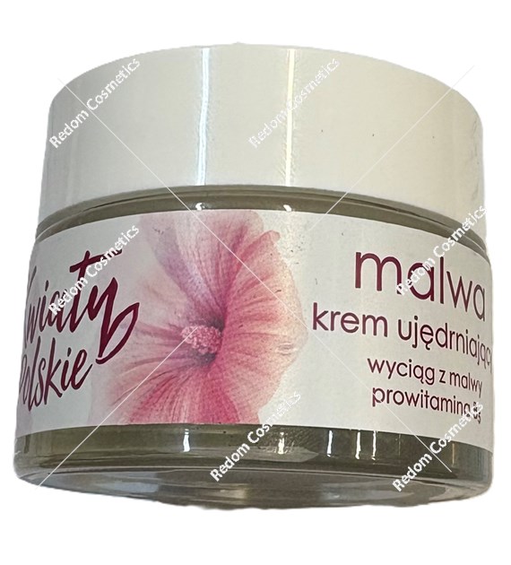 Kwiaty Polskie krem półtłusty wygładza i pielęgnuje malwa 50 ml