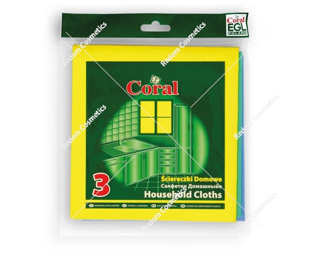 Coral ściereczki domowe 3 sztuki