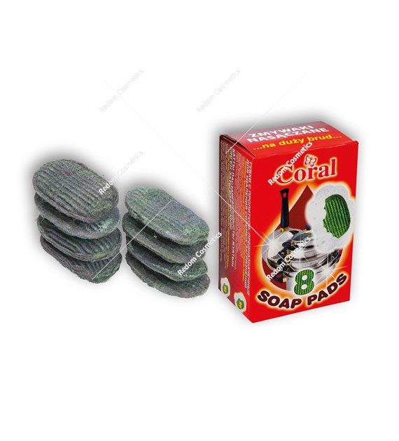 Coral soap pads zmywak nasączany 8szt