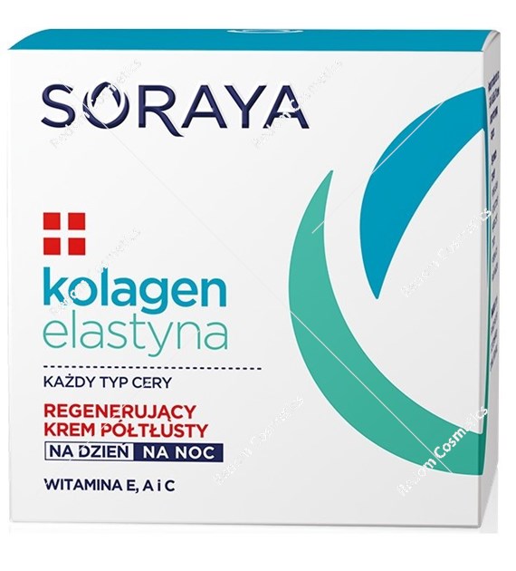 Soraya kolagen elastyna Regenerujący krem Półtłusty na dzień/na noc 50ml