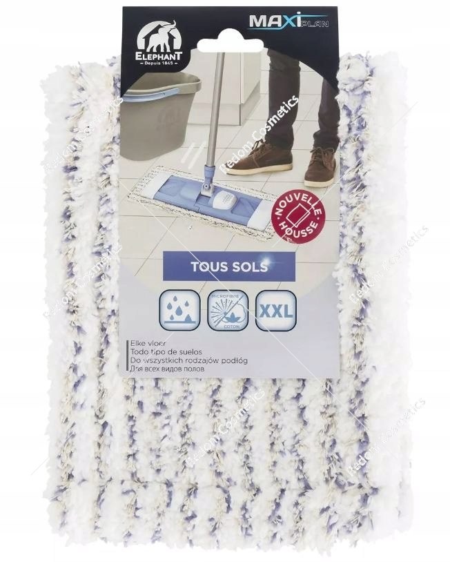 Elephant bawełniana nakładka do mopa Maxi Plan 496126
